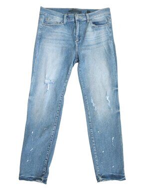 SP BLACK LABEL Distressed Paint Splatter Skinny Jeans - Size 31